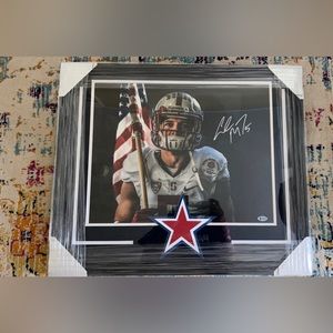 Signed Christian McCaffrey photo.